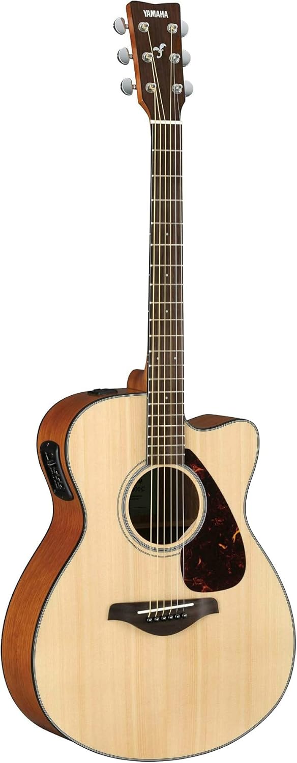 Small Body Solid Top Cutaway Acoustic-Electric Guitar, Natural B2987