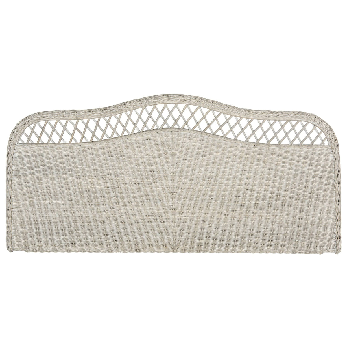 Antique Grey Rattan Full Headboard H19201