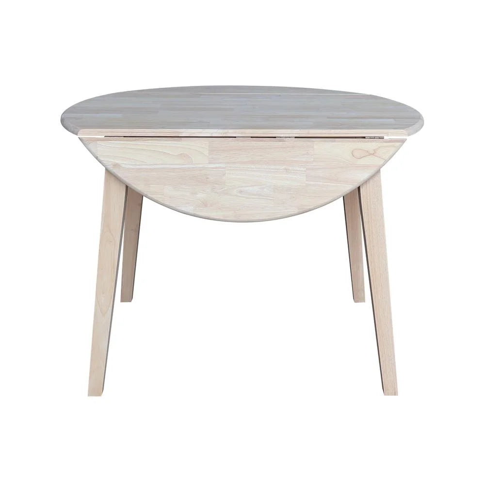 42" Round Solid Wood Dual Drop Leaf Table I6665