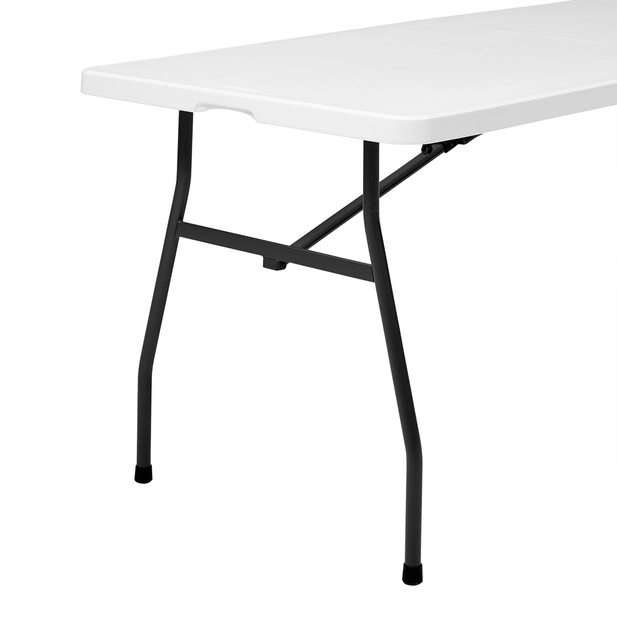White 6 Foot Fold-in-Half Plastic Table E824026