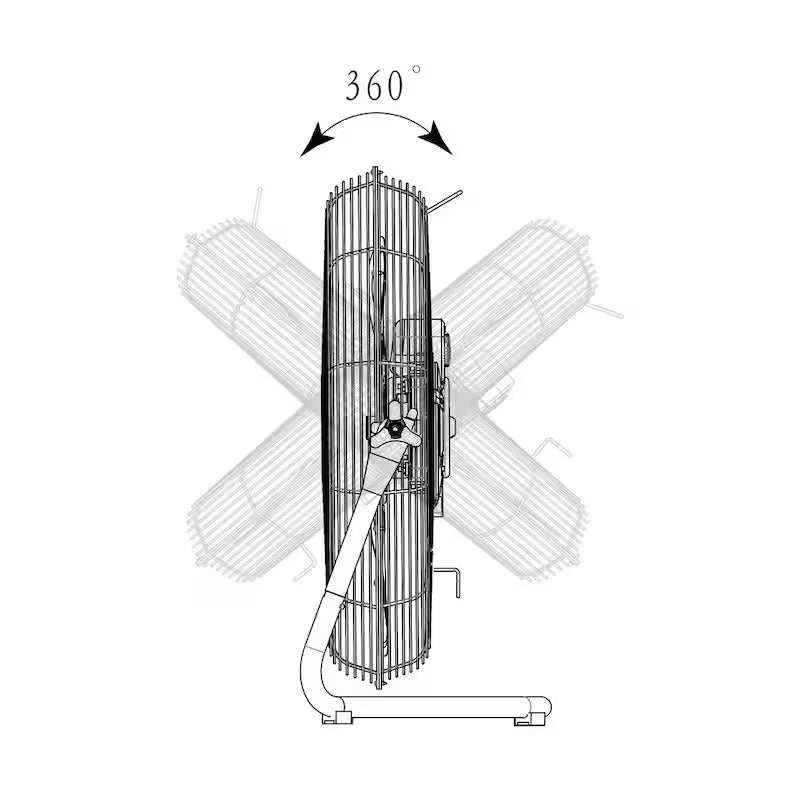 20 in. 3-Speed High Velocity Floor Fan V9935