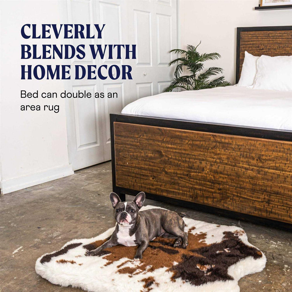 Animal Print Memory Foam Dog Bed D4455