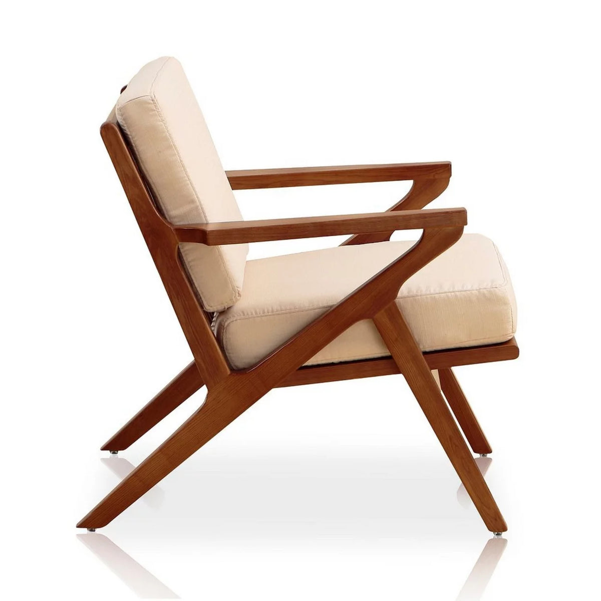 Cream and Amber Twill Weave Accent Chair P226