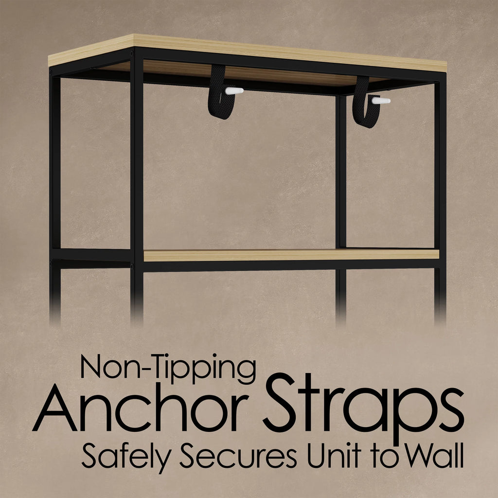 5-Tier Gray Bookshelf E974