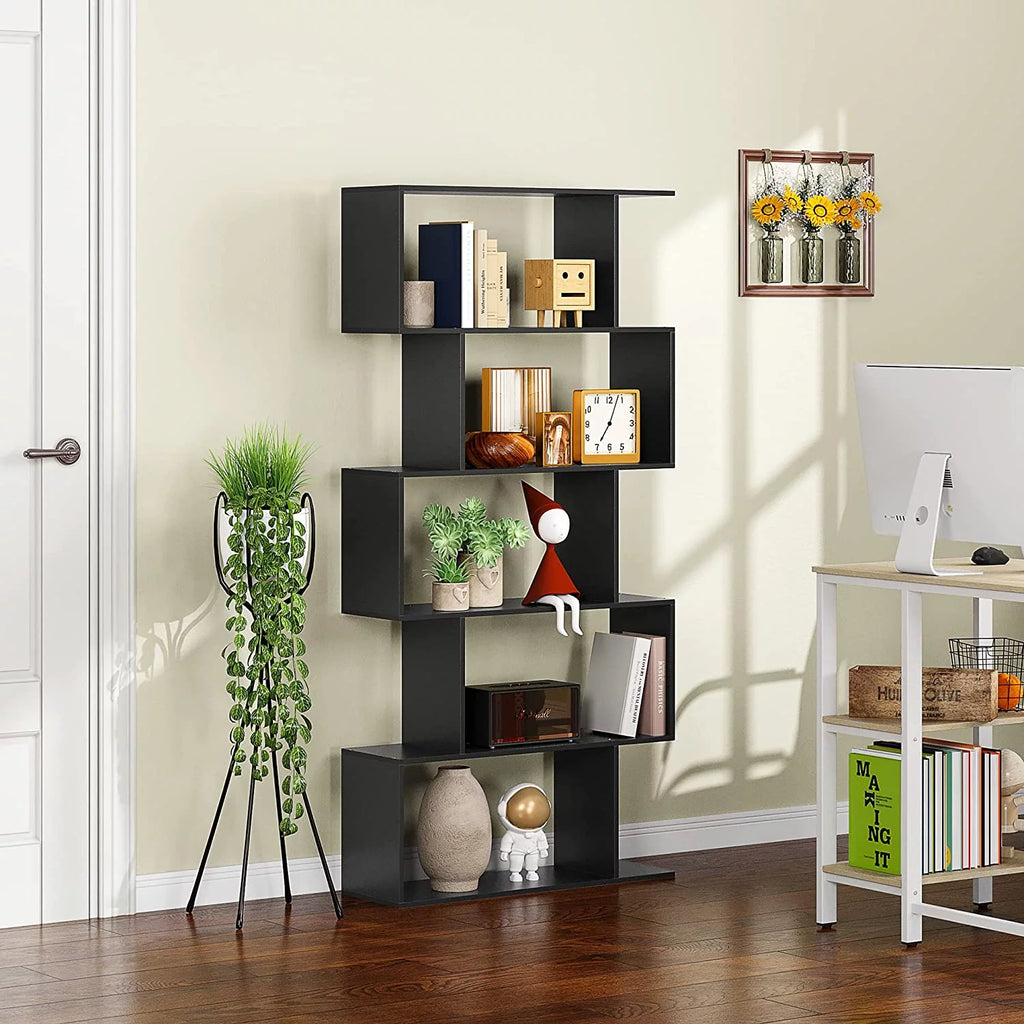 5-Tier Black Bookcase R638855