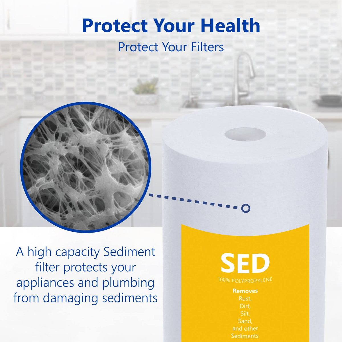 12 Pack Big Blue Sediment Replacement Filter D5118