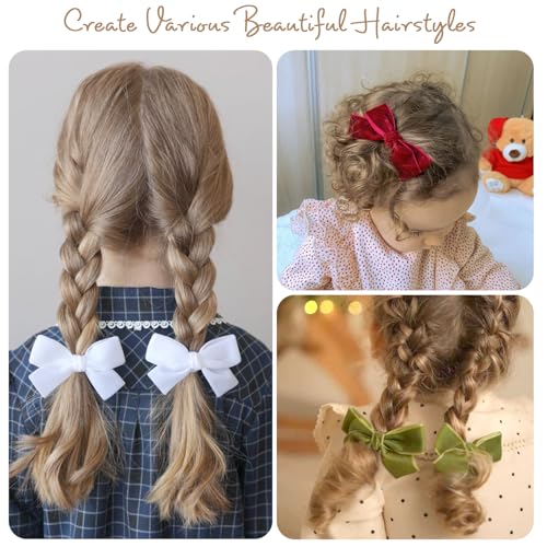 Velvet Hair Clips and Barrettes 20pcs K295