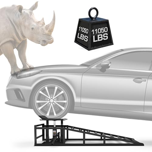 Black Heavy Duty Steel Car Ramps 2 Pack T200