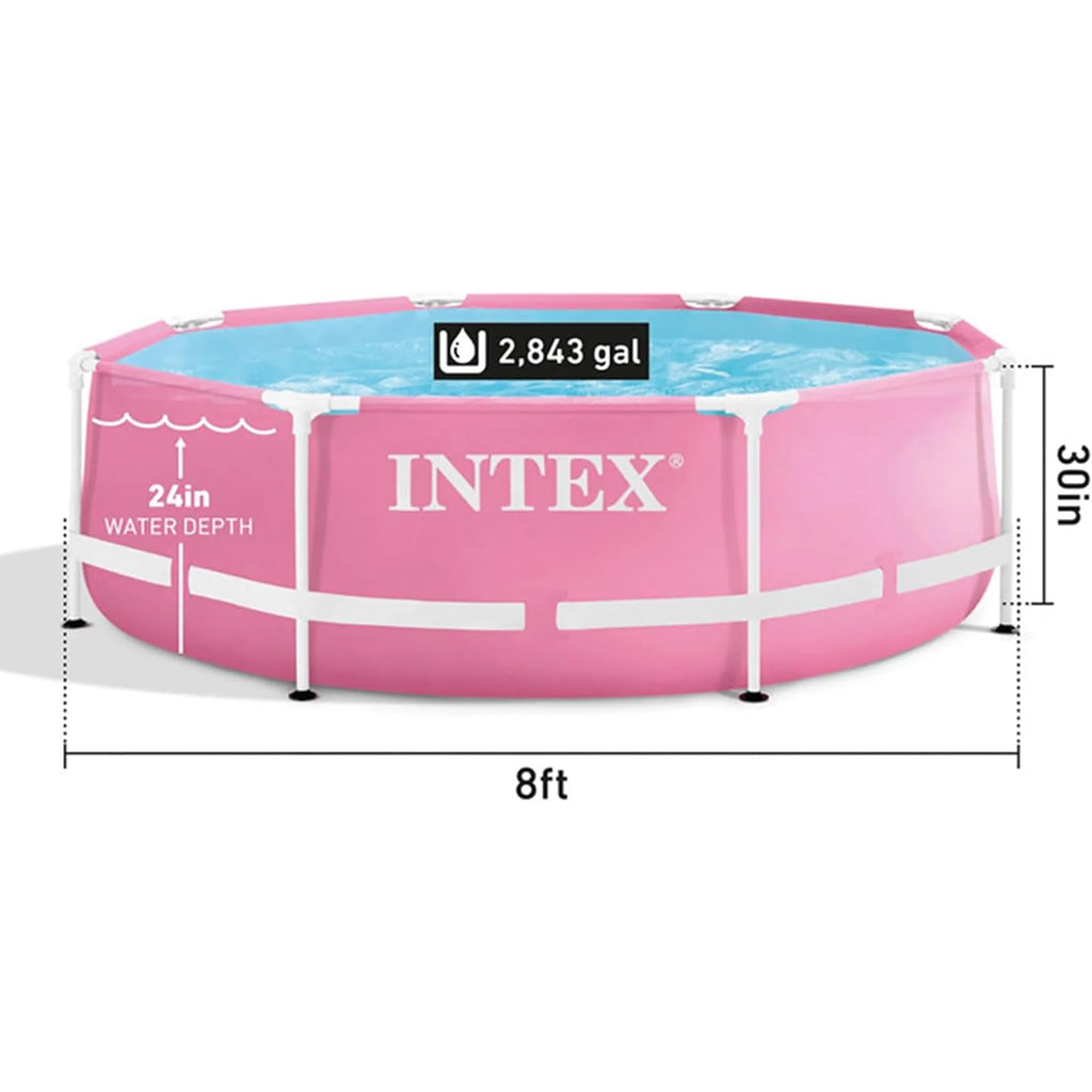 Pink 8' x 30" Above Ground Swimming Pool I307