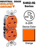 Orange 20A 250V Duplex Receptacle X2236