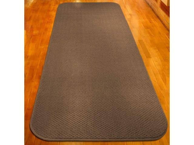 Toffee Brown 22 ft. x 27 in. Skid-Resistant Carpet Runner M789763