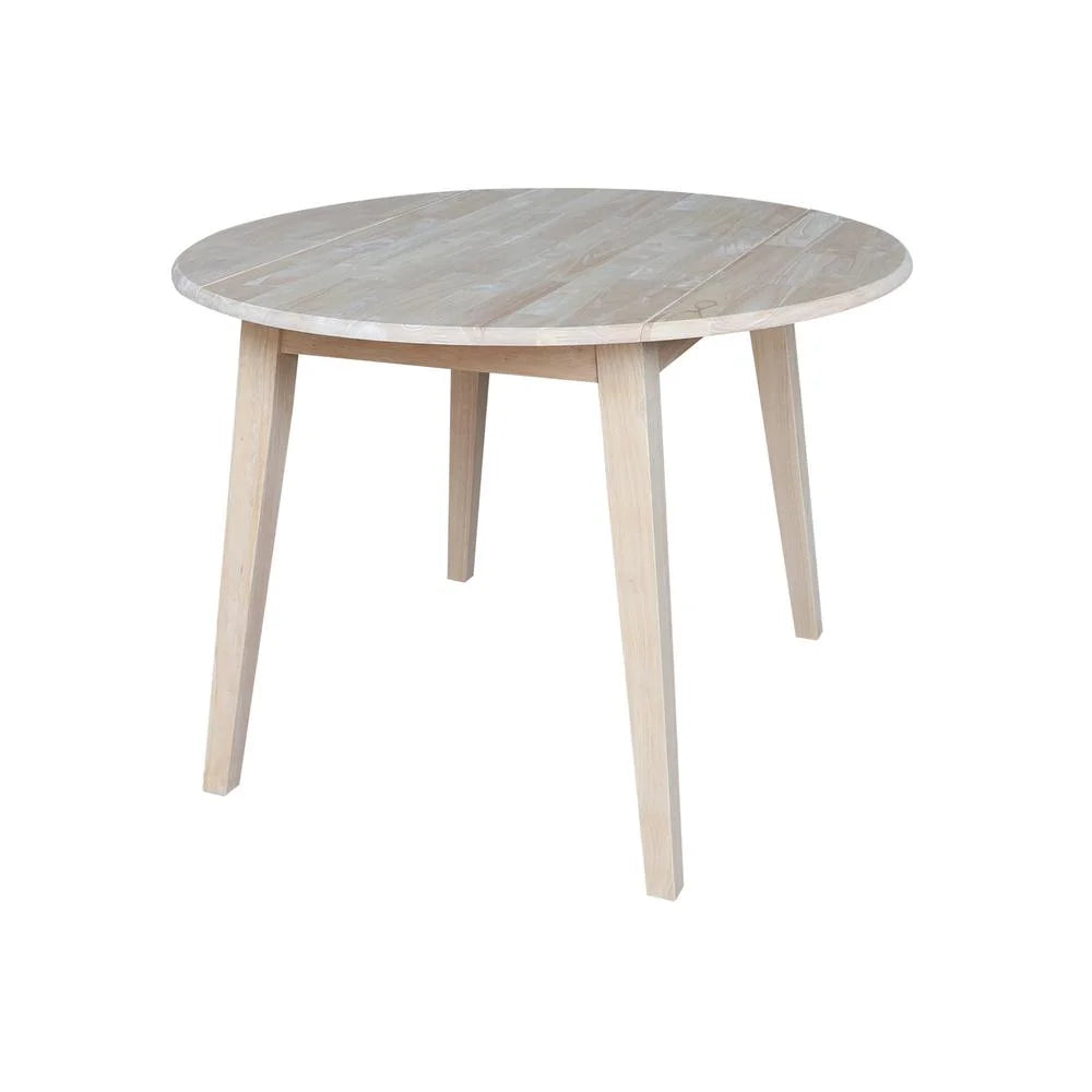 42" Round Solid Wood Dual Drop Leaf Table I6665