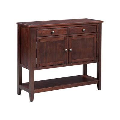 Brown Console Table with 2 Drawers, 2 Cabinets and 1 Shelf F6573