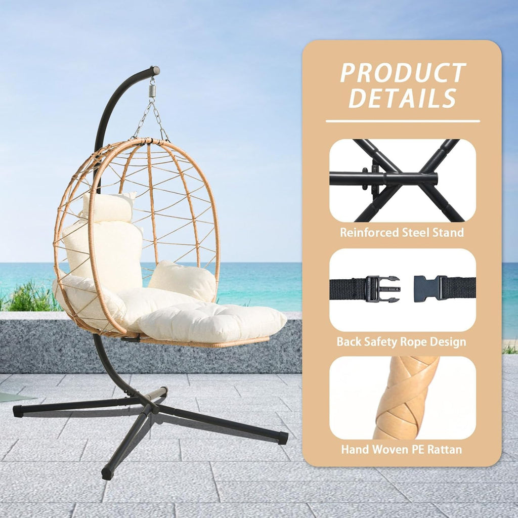 Small Hanging Egg Chair with Stand W73220