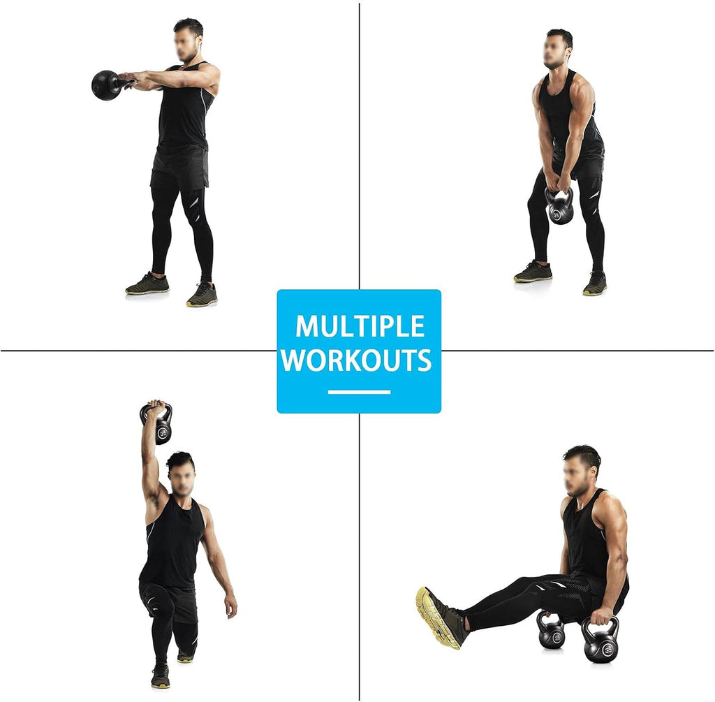 35lbs Kettlebell Weights with Wide Flat Base Textured Grip K946653