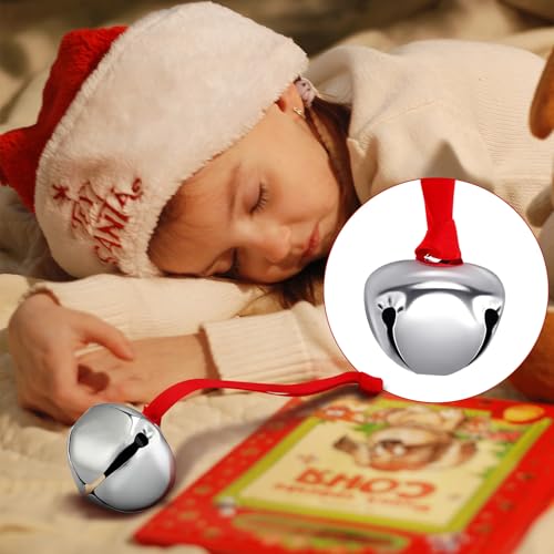 300 Pieces Christmas Bell Ornaments 1.5'' Silver V804747