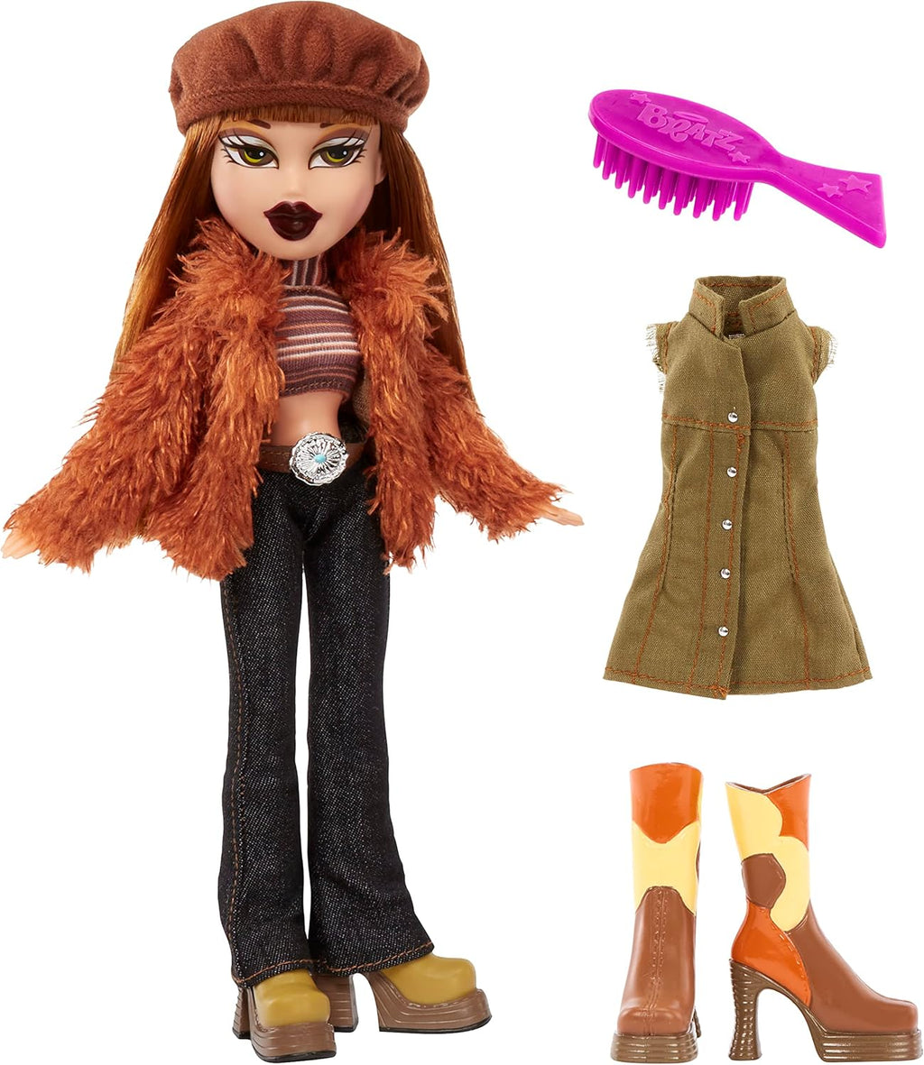 Bratz Fashion Doll with 2 Outfits and Poster (Pack of 1) P845