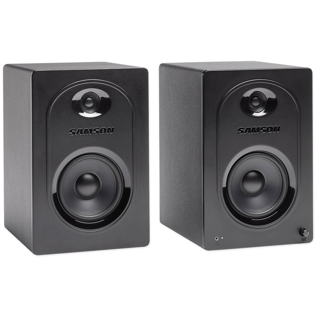Pair Samson M50 5x22 Computer Speakers Monitors H93372