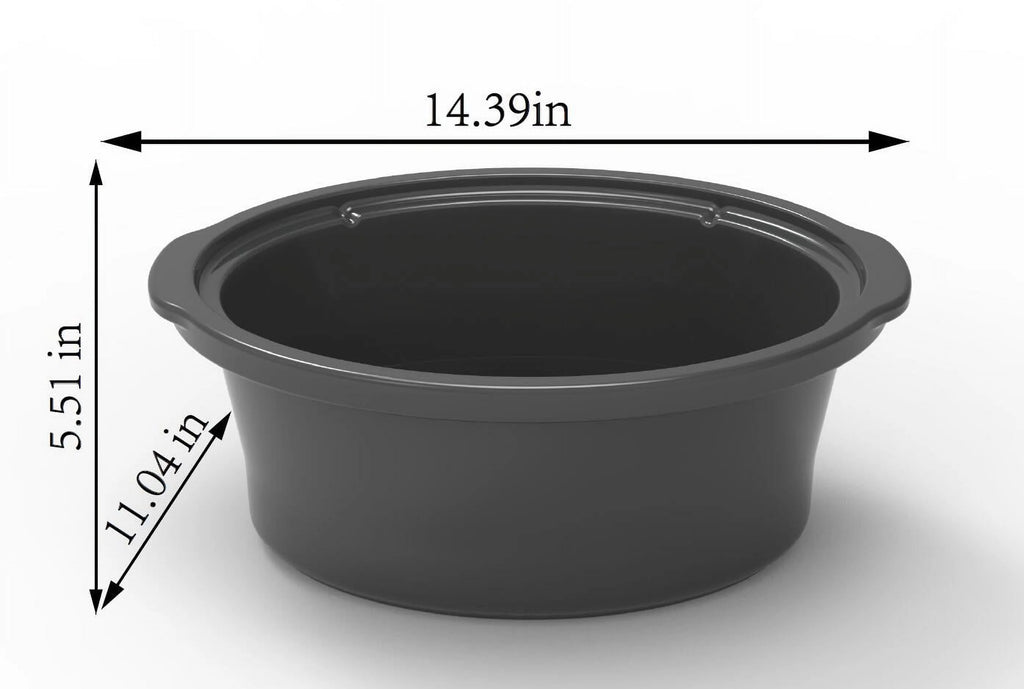 6 Quart Oval Slow Cooker Stainless Steel Glass Lid C7647