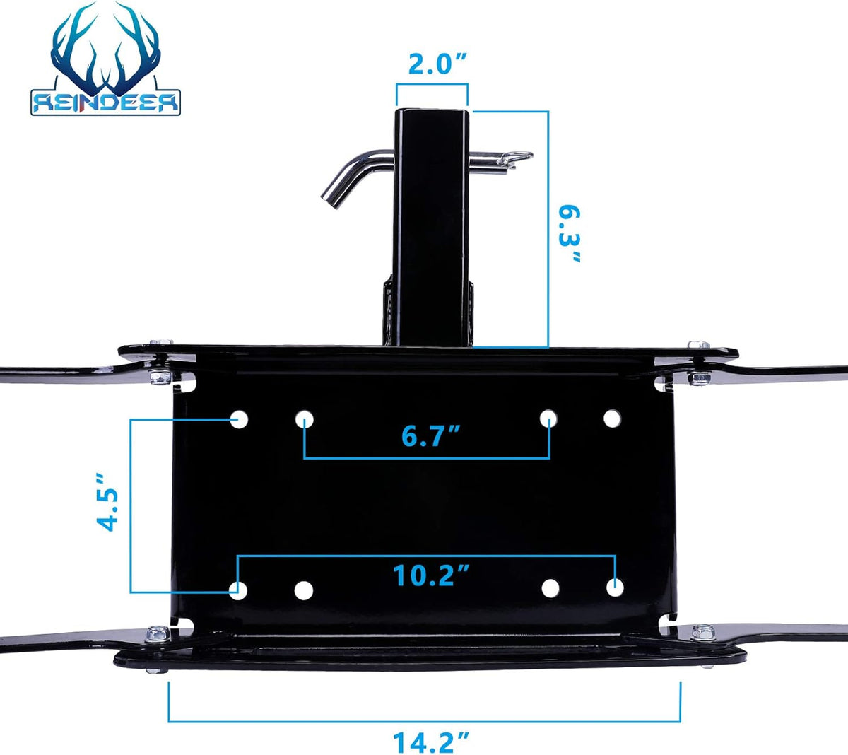 Winch Mounting Plate Winch Cradle 8000lbs-13000lbs Capacity Pack of 2 F8391
