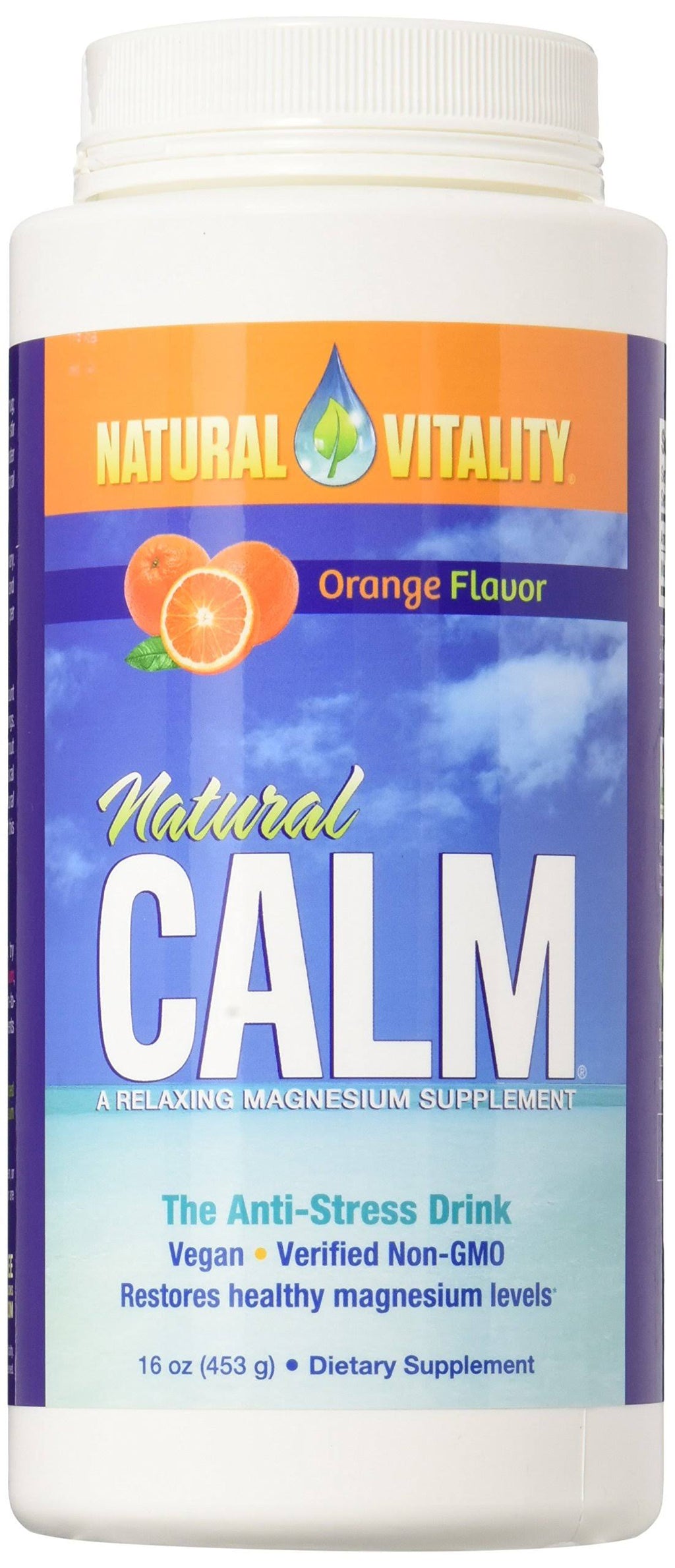 Orange Magnesium Calm (2 Bottles of 16 Ounce) J89277
