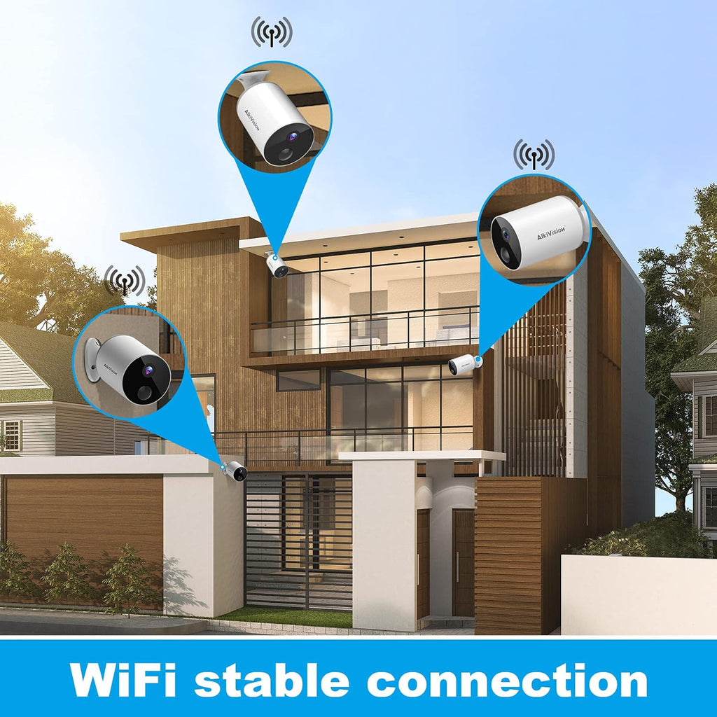 Wireless Outdoor Security Camera with 1080p HD Night Vision and Motion Detection T9833