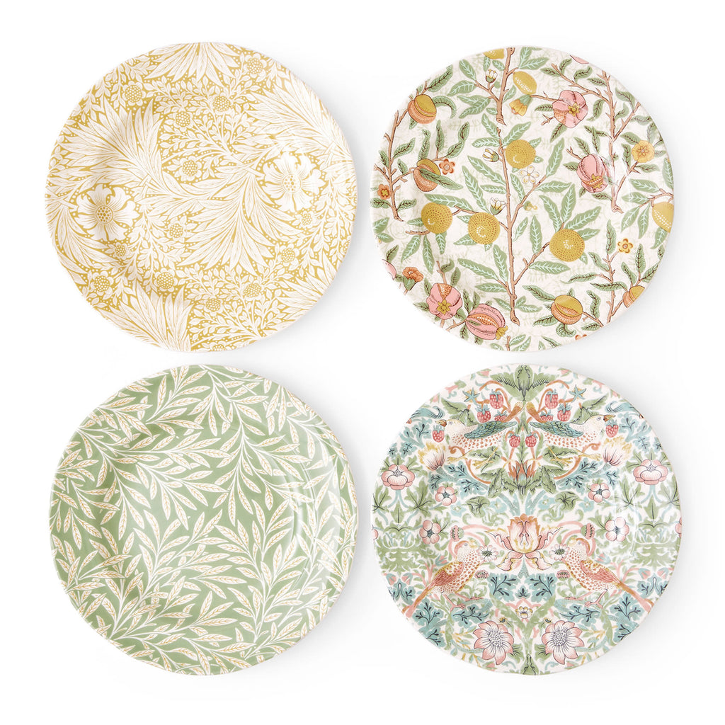Multicolored Luncheon Plate Set of 4 S8061