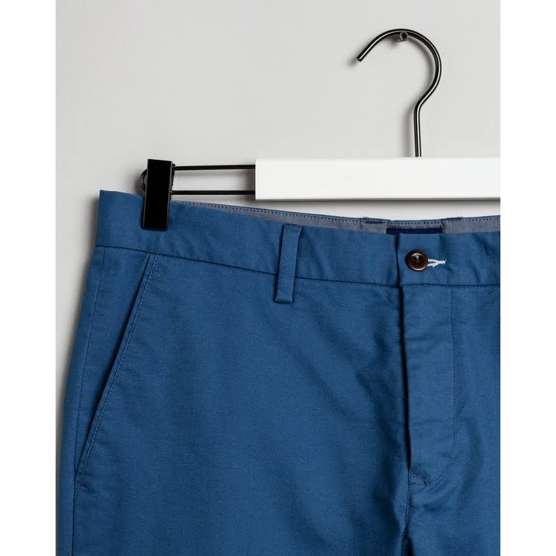 Blue Cotton Chinos W245914