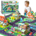 Building Blocks Set with 5 Toy Cars R6887