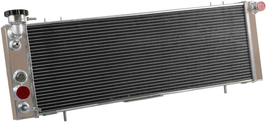 3 Row Core All Aluminum Radiator with Fan Shroud and Thermostat Relay Wire Kit S85901