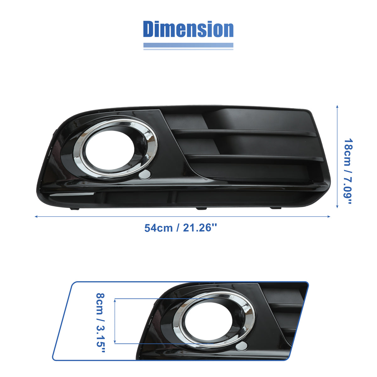 Fog Light Grille Cover Trim for Audi Q5 N384