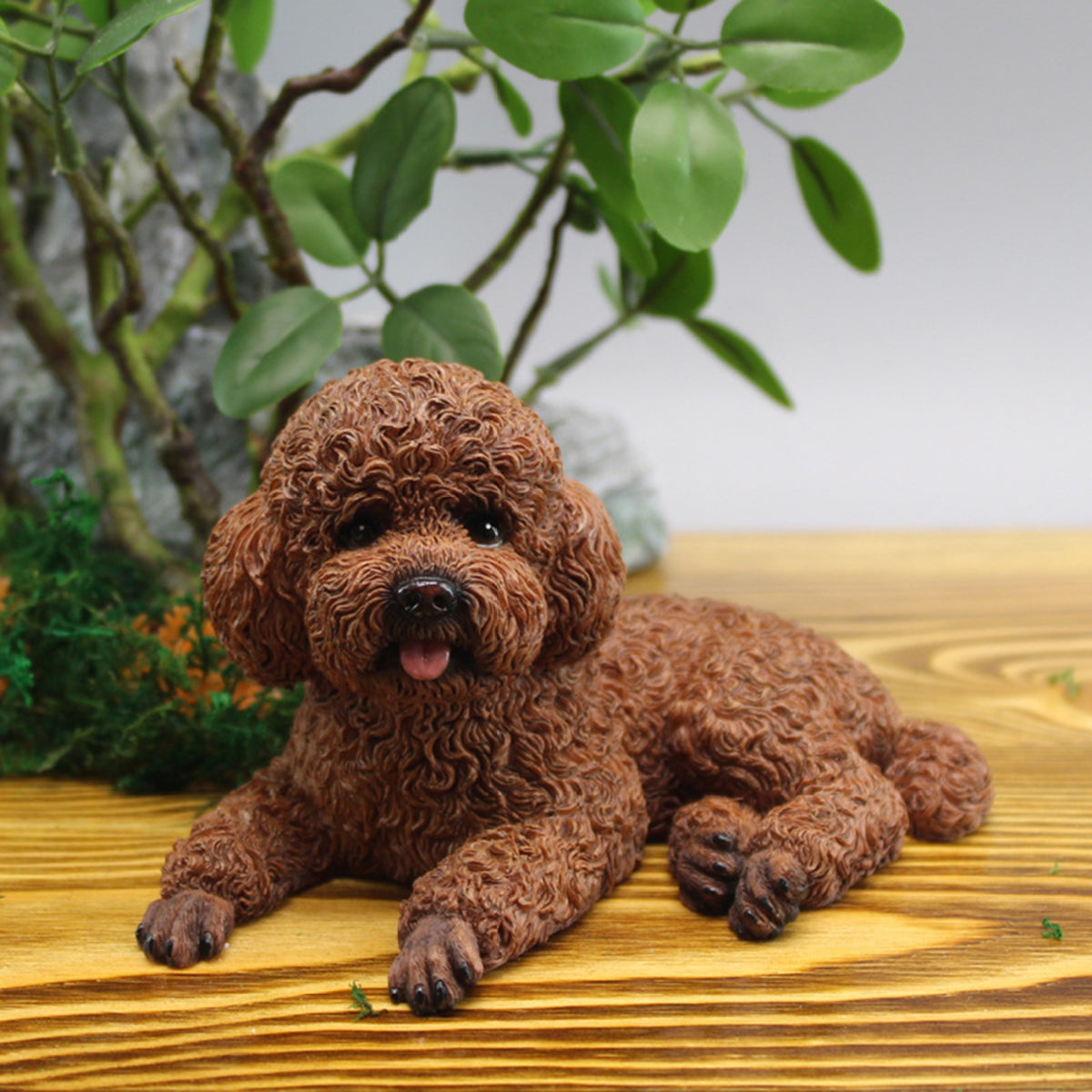 Brown Teddy Dog Dashboard Decoration Doll N223876