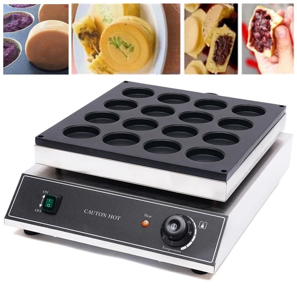 16 Holes Electric Nonstick Waffle Pancake Maker 1700W T2167