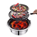 Portable Non-stick Round Charcoal BBQ Grill I81945