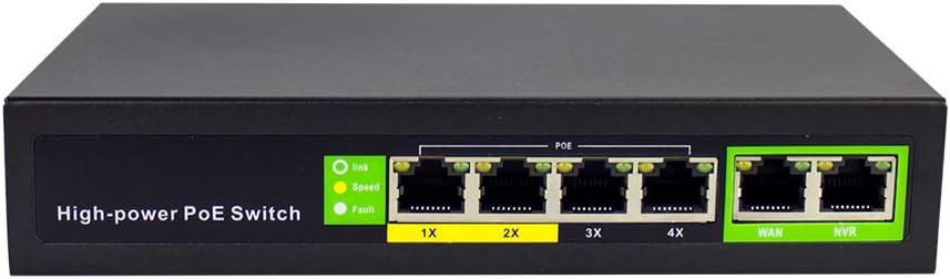 8 Port Unmanaged PoE Switch 125W Pack of 2 V5461