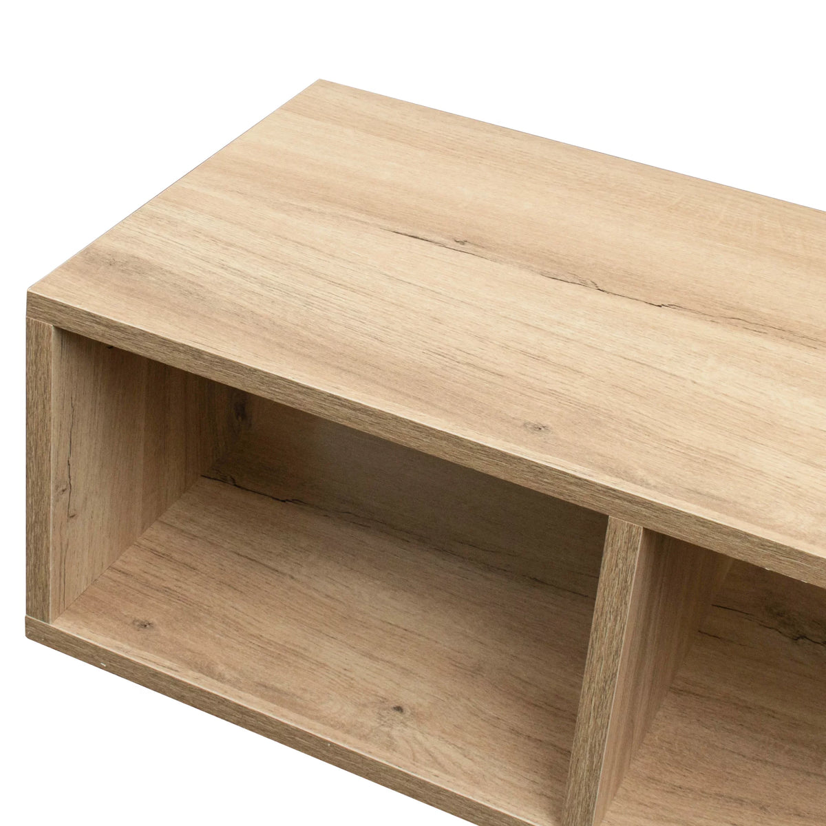 Oak L-Shaped Display Shelf Bookcase H42321