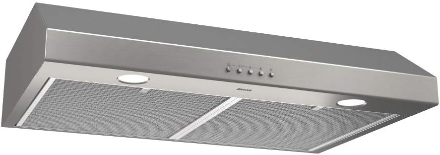 Three-Speed Under-Cabinet Range Hood with LED Lights, 30, Stainless Steel F948