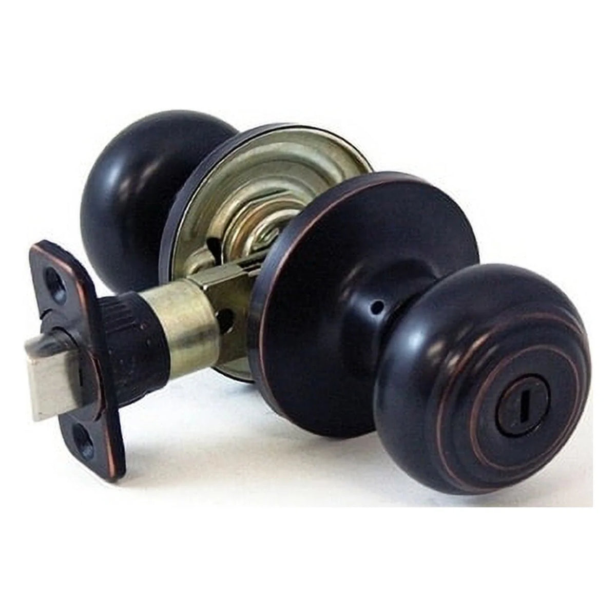 Polished Brass Privacy Locking Door Knob M8197