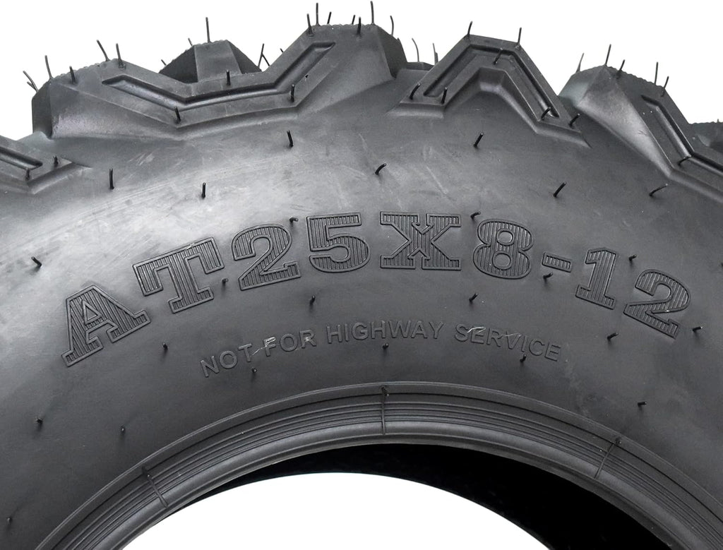 25x8-12 25x10-12 6 PLY 25" Tubeless ATV UTV Tire Set Y6527