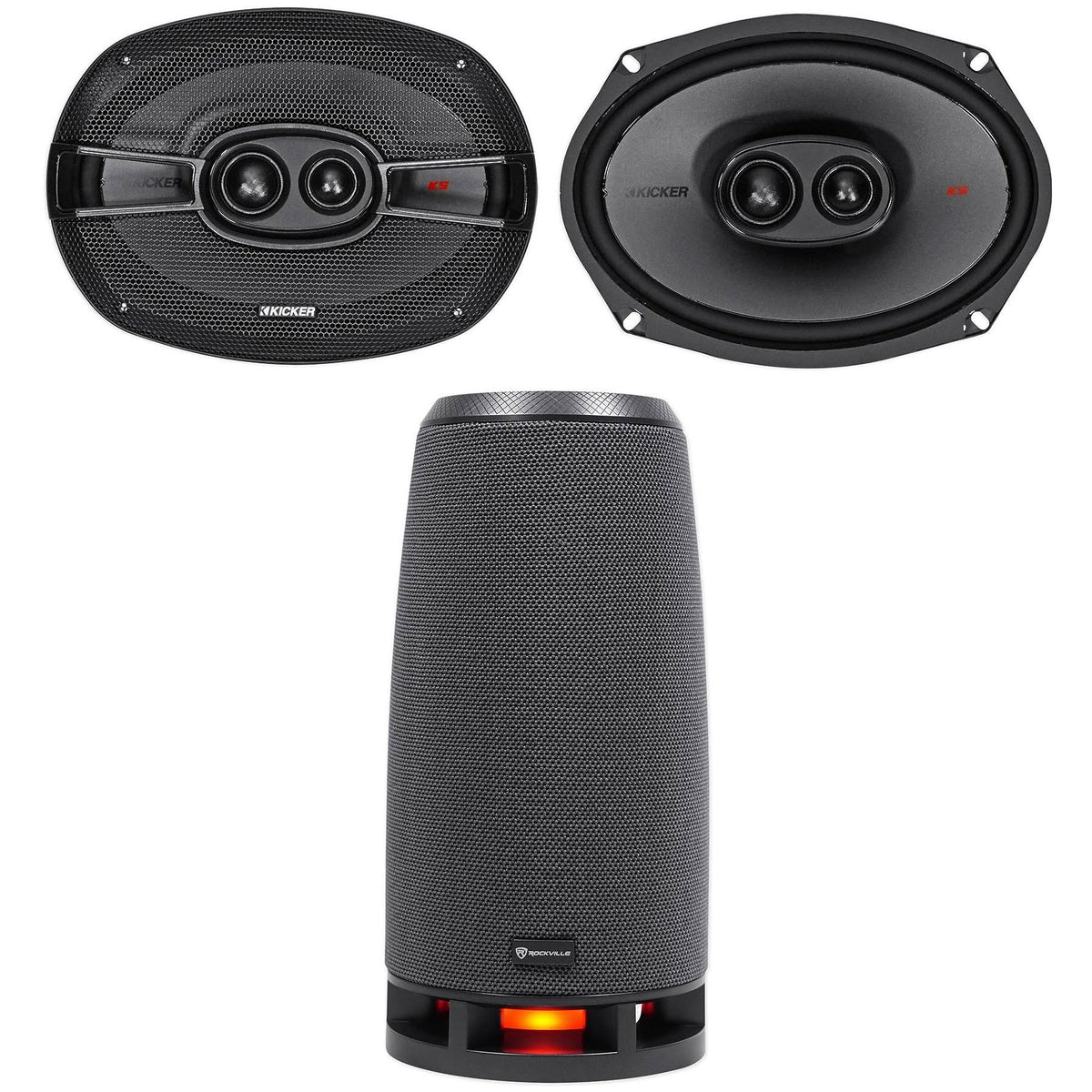 6x9 600 Watt 3-Way Car Audio Speakers R212909