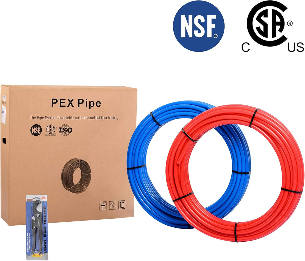 Pex-b Pipe/Tubing 1/2 inch 200 ft Pack of 2 F201101