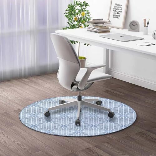 Round Rug 5 FT Anti-Slip Chair Mat Q792