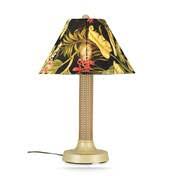 34x22 Table Lamp with Wicker Body W917