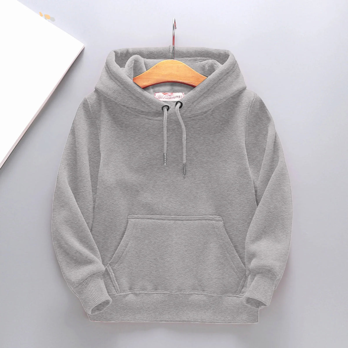 Grey Kids Hooded Pullover Sweatshirt P609