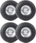 10-Inch Solid Rubber Tires and Wheels 4-Pack D47725