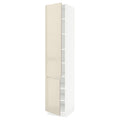 White High Cabinet with shelves and 2 Doors P69804