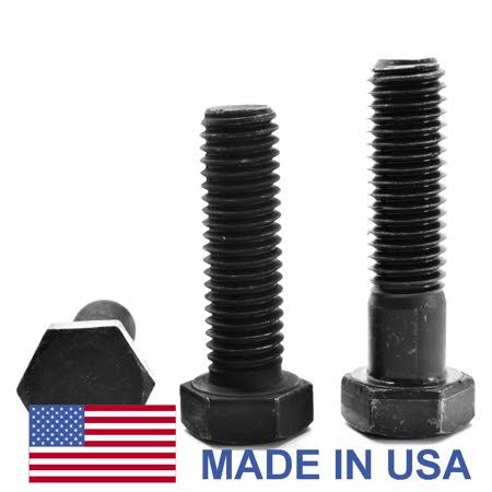 1/4 inch-20 x 4 1/2 inch Grade 8 Hex Cap Screw Alloy Steel Black Oxide W9721
