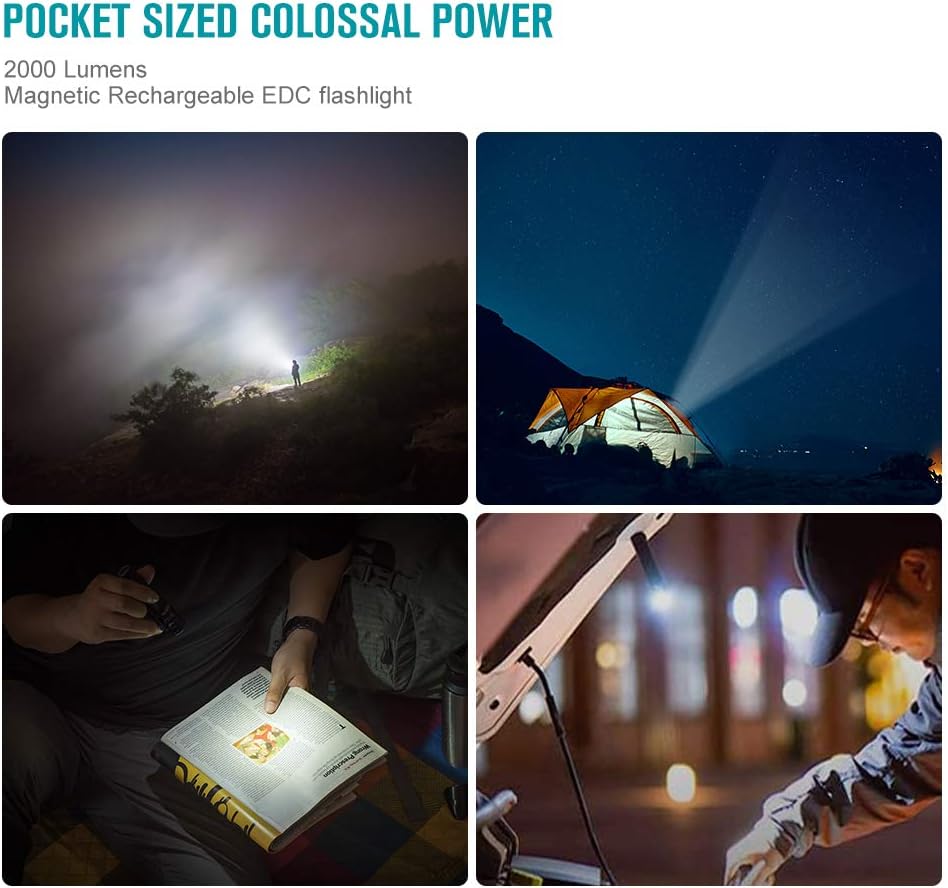 Compact Rechargeable LED Flashlight with 3500mAh 18650 Battery P8229