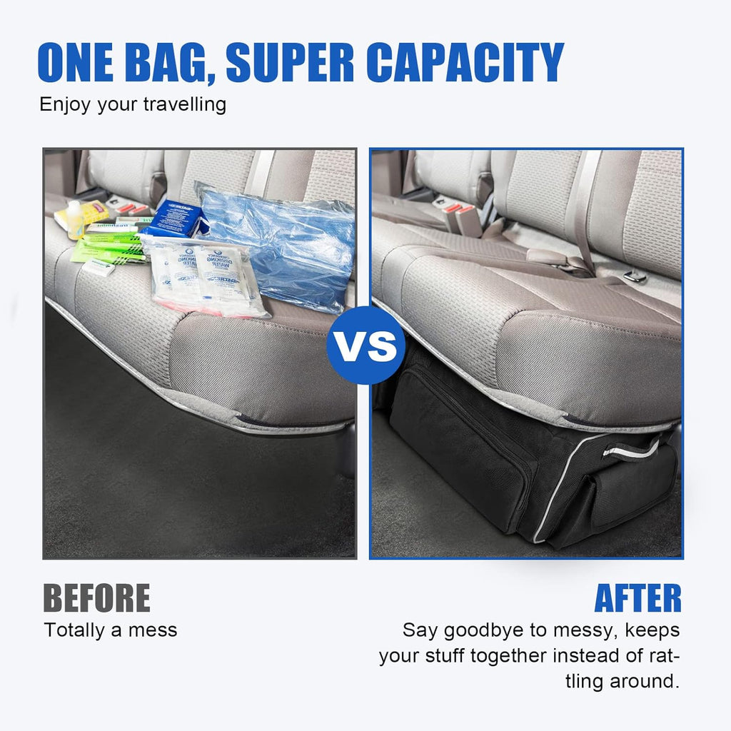 Under Seat Storage Bag with Refrigerated Bag Black F4577