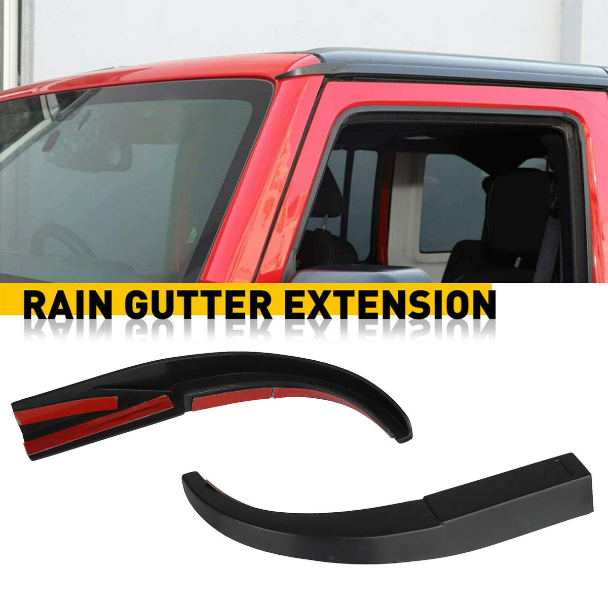 Car Roof Water Rain Diverter Gutter Extension G16882